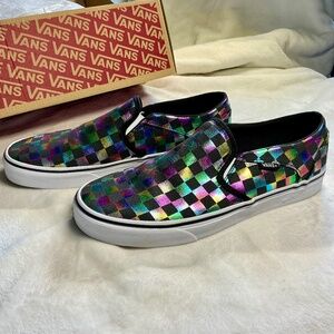 Vans rainbow checkerboard W11NWT